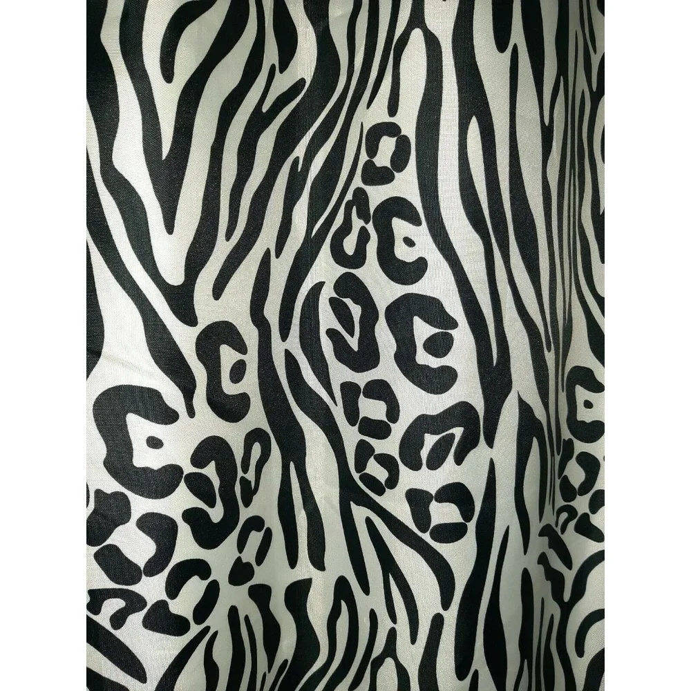 Zebra Animal Print Black and White Shower Curtain by Sam Hedaya